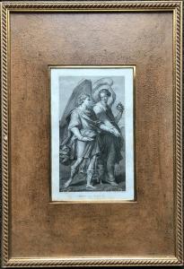 Gravura de Tobias e o Anjo, século XIX, Palazzo Pitti